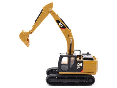 CAT Caterpillar 320F L Hydraulic Excavator Yellow and Black 1/64 Diecast Model by Diecast Masters Diecast Masters