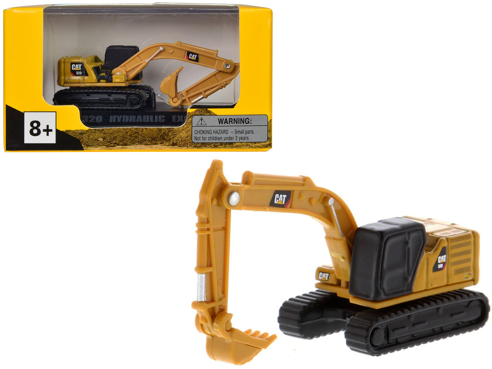 CAT Caterpillar 320 Hydraulic Excavator Yellow "Micro-Constructor" Series Diecast Model by Diecast Masters Diecast Masters