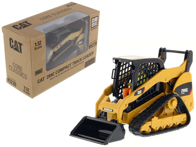 CAT Caterpillar 299C Compact Track Loader with Work Tools and Operator "Core Classics" Series 1/32 Diecast Model by Diecast Masters Diecast Masters