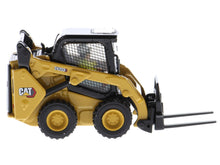 Load image into Gallery viewer, CAT Caterpillar 242D3 Wheeled Skid Steer Loader with Work Tools and Operator Yellow &quot;High Line Series&quot; 1/50 Diecast Model by Diecast Masters Diecast Masters
