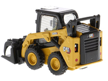 Load image into Gallery viewer, CAT Caterpillar 242D3 Wheeled Skid Steer Loader with Work Tools and Operator Yellow &quot;High Line Series&quot; 1/50 Diecast Model by Diecast Masters Diecast Masters
