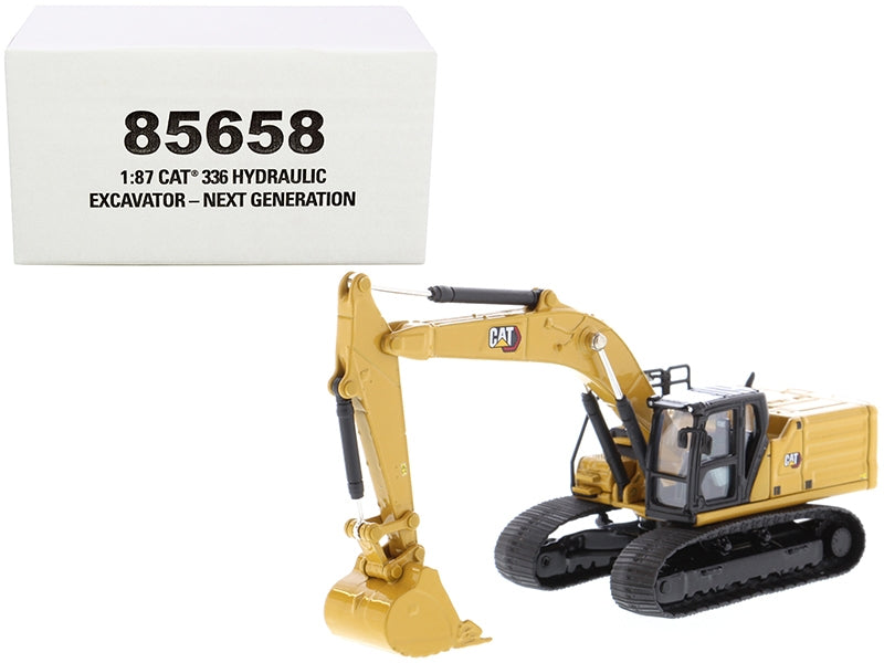 CAT Caterpillar 336 Next Generation Hydraulic Excavator "High Line" Series 1/87 (HO) Scale Diecast Model by Diecast Masters Diecast Masters