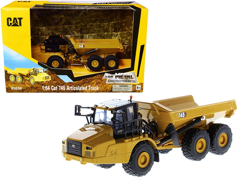 CAT Caterpillar 745 Articulated Truck "Play & Collect!" Series 1/64 Diecast Model by Diecast Masters Diecast Masters