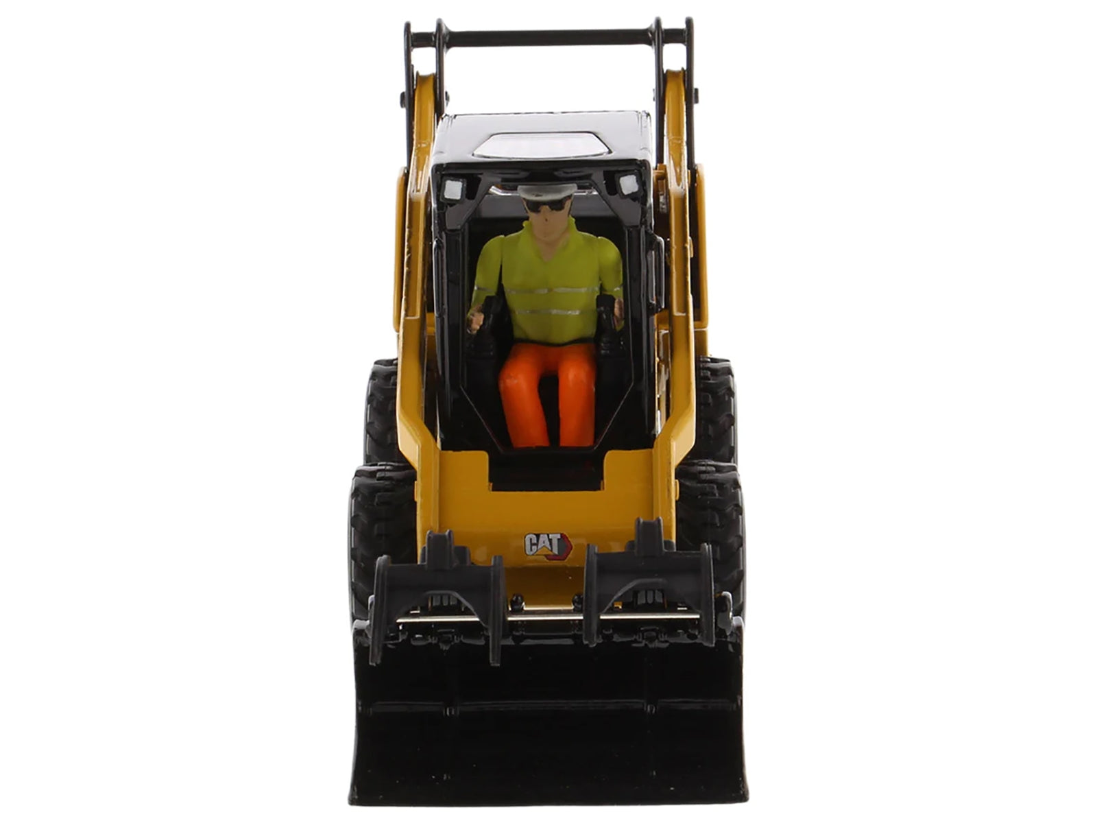 CAT Caterpillar 272D3 Skid Steer Loader with Operator Yellow "High Line" Series 1/32 Diecast Model by Diecast Masters Diecast Masters