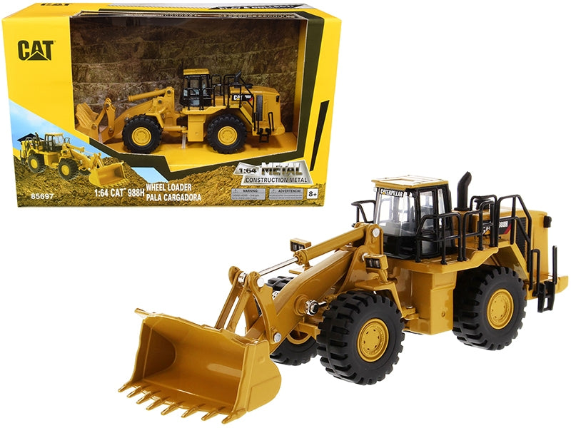 CAT Caterpillar 988H Wheel Loader "Play & Collect!" 1/64 Diecast Model by Diecast Masters Diecast Masters