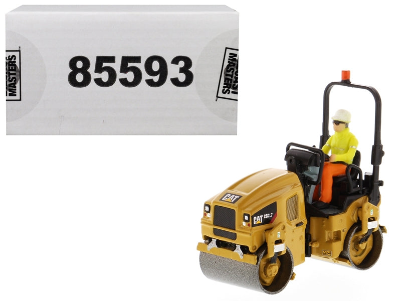 CAT Caterpillar CB-2.7 Utility Compactor with Operator "High Line Series" 1/50 Diecast Model by Diecast Masters Diecast Masters