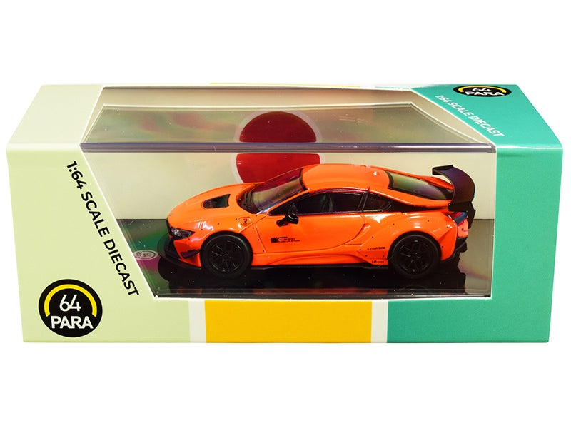 BMW i8 Liberty Walk Orange 1/64 Diecast Model Car by Paragon Paragon