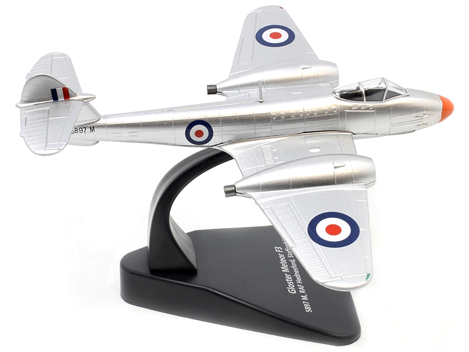 Gloster Meteor F3 Jet Fighter 5897 M RAF Hednesford Staffordshire England "Oxford Aviation" Series 1/72 Diecast Model Airplane by Oxford Diecast Oxford Diecast