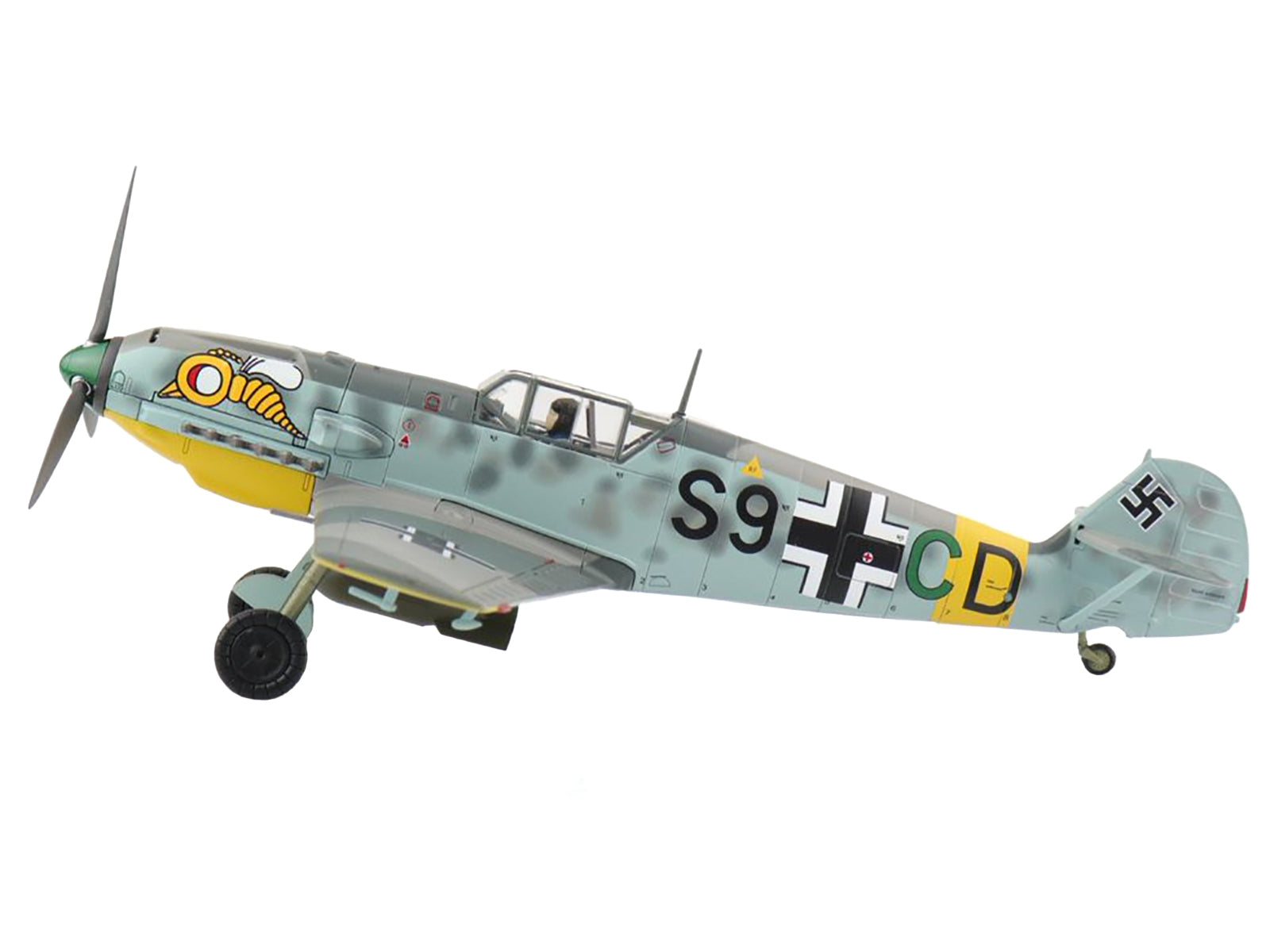 Messerschmitt Bf 109E-7B Fighter Aircraft "III./SKG 210 Russia" (1941) "Air Power Series" 1/48 Diecast Model by Hobby Master Hobby Master