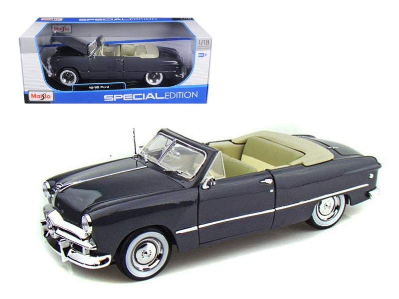 1949 Ford Convertible Gray 1/18 Diecast Model Car by Maisto Maisto