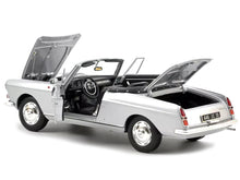 Load image into Gallery viewer, 1967 Peugeot 404 Cabriolet Silver Metallic 1/18 Diecast Model Car by Norev Norev
