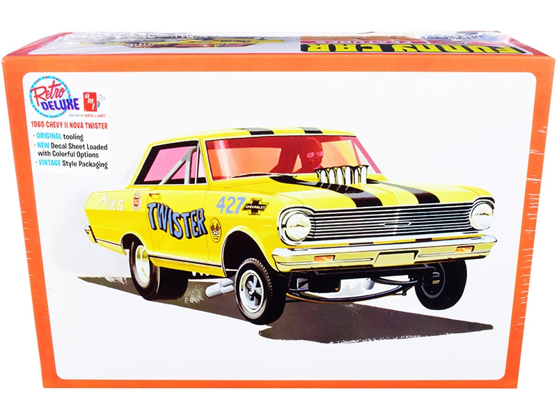 Skill 2 Model Kit 1965 Chevrolet II Nova AWB Funny Car "Twister" 1/25 Scale Model by AMT AMT