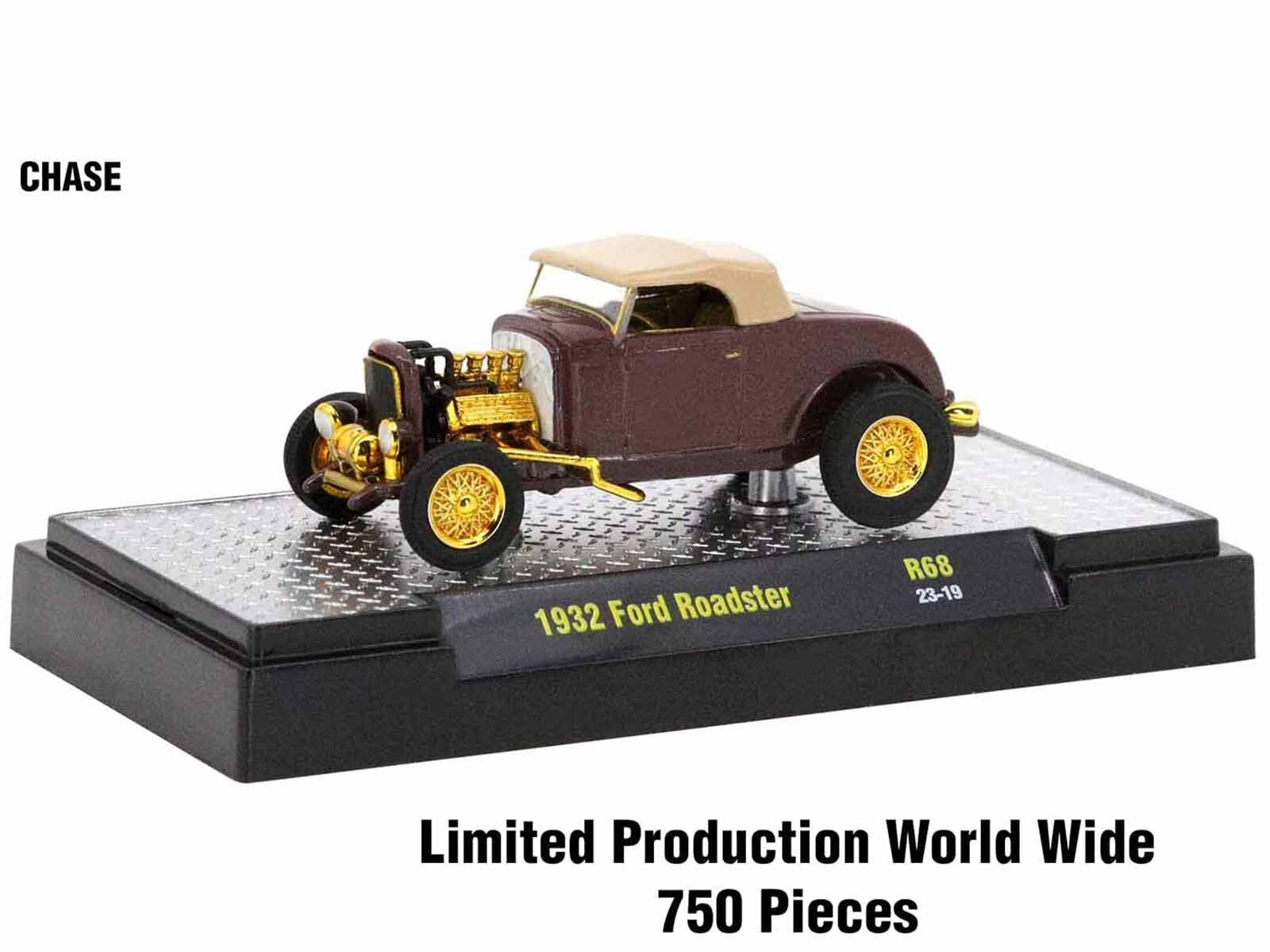 "Auto Meets" Set of 6 Cars IN DISPLAY CASES Release 68 Limited Edition 1/64 Diecast Model Cars by M2 Machines M2