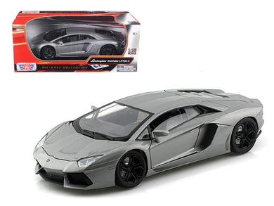 Lamborghini Aventador LP700-4 Gray Metallic 1/18 Diecast Model Car by Motormax Motormax