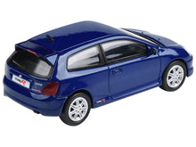 Load image into Gallery viewer, 2001 Honda Civic Type R EP3 Vivid Blue Pearl Metallic 1/64 Diecast Model Car by Paragon Models Paragon
