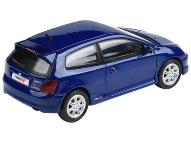 2001 Honda Civic Type R EP3 Vivid Blue Pearl Metallic 1/64 Diecast Model Car by Paragon Models Paragon