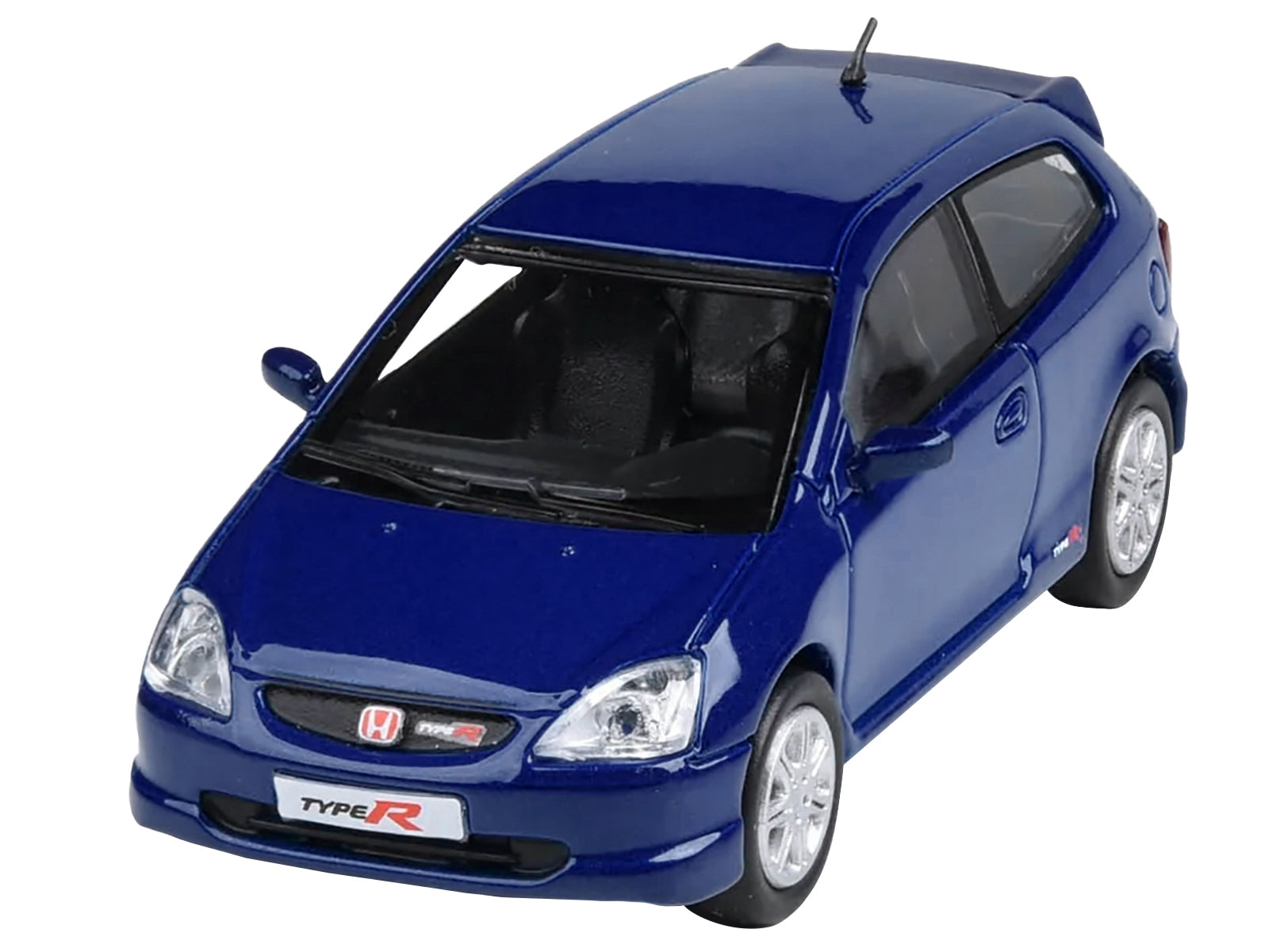 2001 Honda Civic Type R EP3 Vivid Blue Pearl Metallic 1/64 Diecast Model Car by Paragon Models Paragon