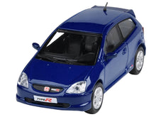 Load image into Gallery viewer, 2001 Honda Civic Type R EP3 Vivid Blue Pearl Metallic 1/64 Diecast Model Car by Paragon Models Paragon
