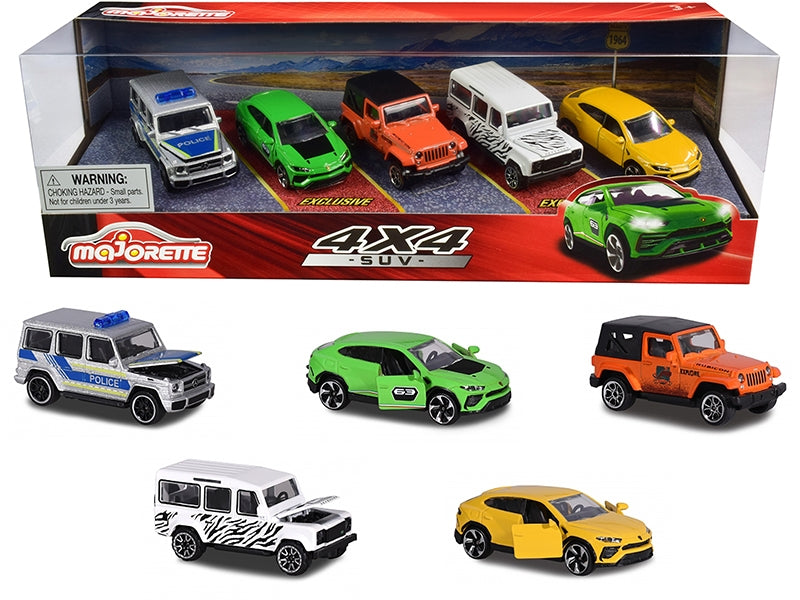 4x4 SUV Giftpack 5 piece Set 1/64 Diecast Model Cars by Majorette Majorette