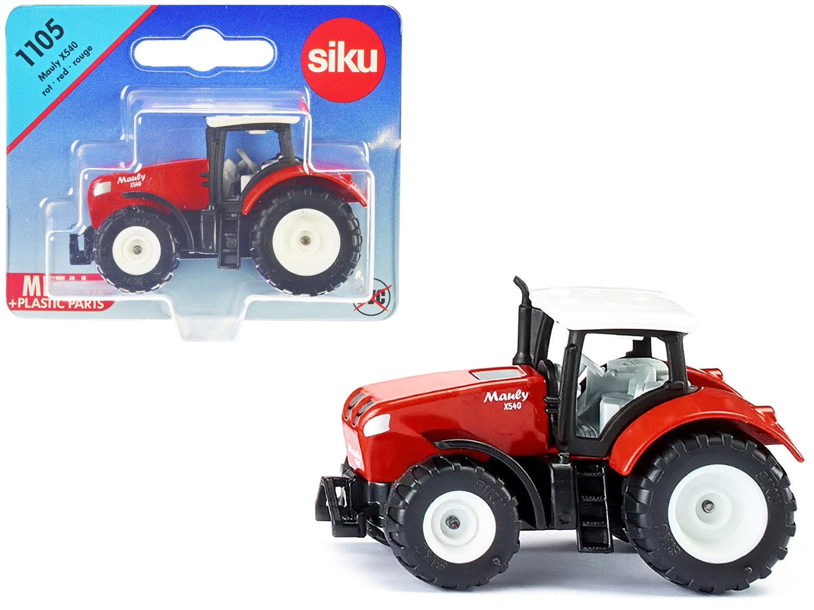 Mauly X540 Tractor Red with White Top Diecast Model by Siku SIKU