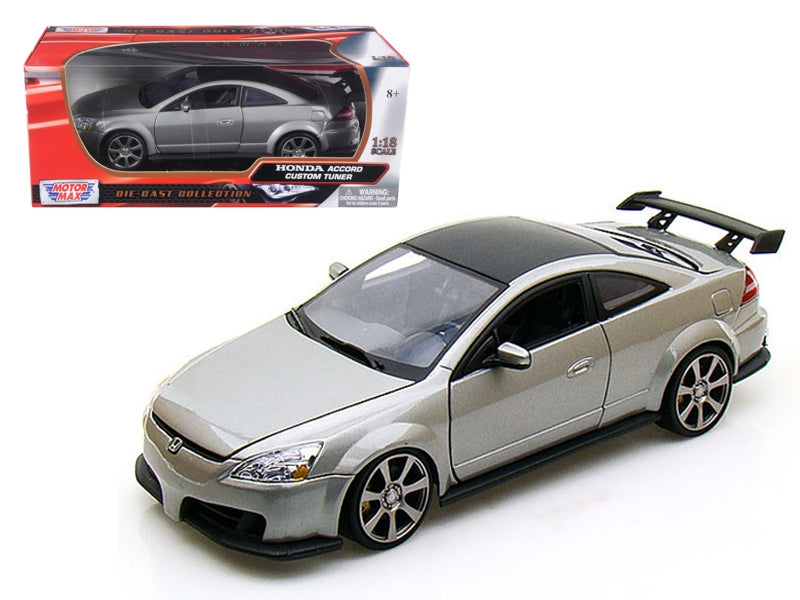 2003 Honda Accord Gray Metallic 1/18 Diecast Model Car by Motormax Motormax