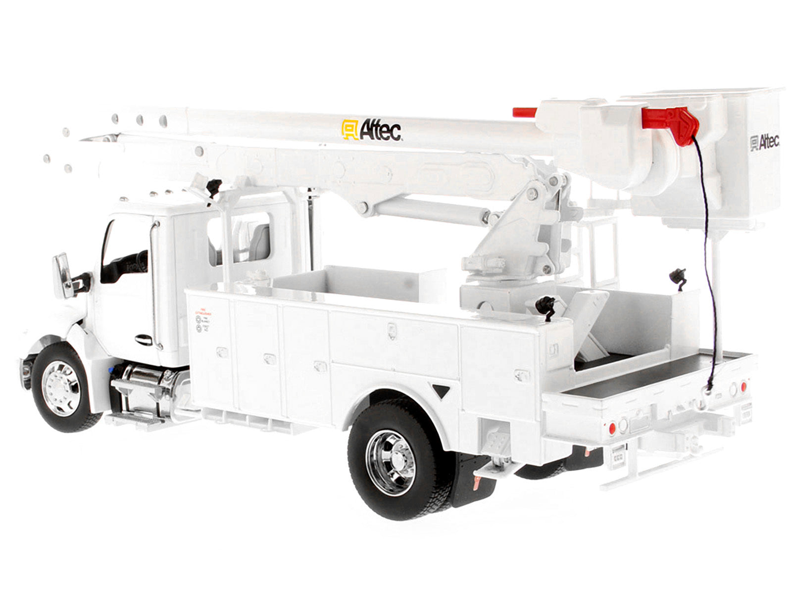 Kenworth T380 with Altec AA55 Aerial Service Truck White "Transport Series" 1/32 Diecast Model by Diecast Masters Diecast Masters