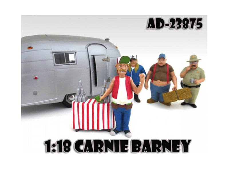 Carnie Barney "Trailer Park" Figure For 1:18 Diecast Model Cars by American Diorama American Diorama