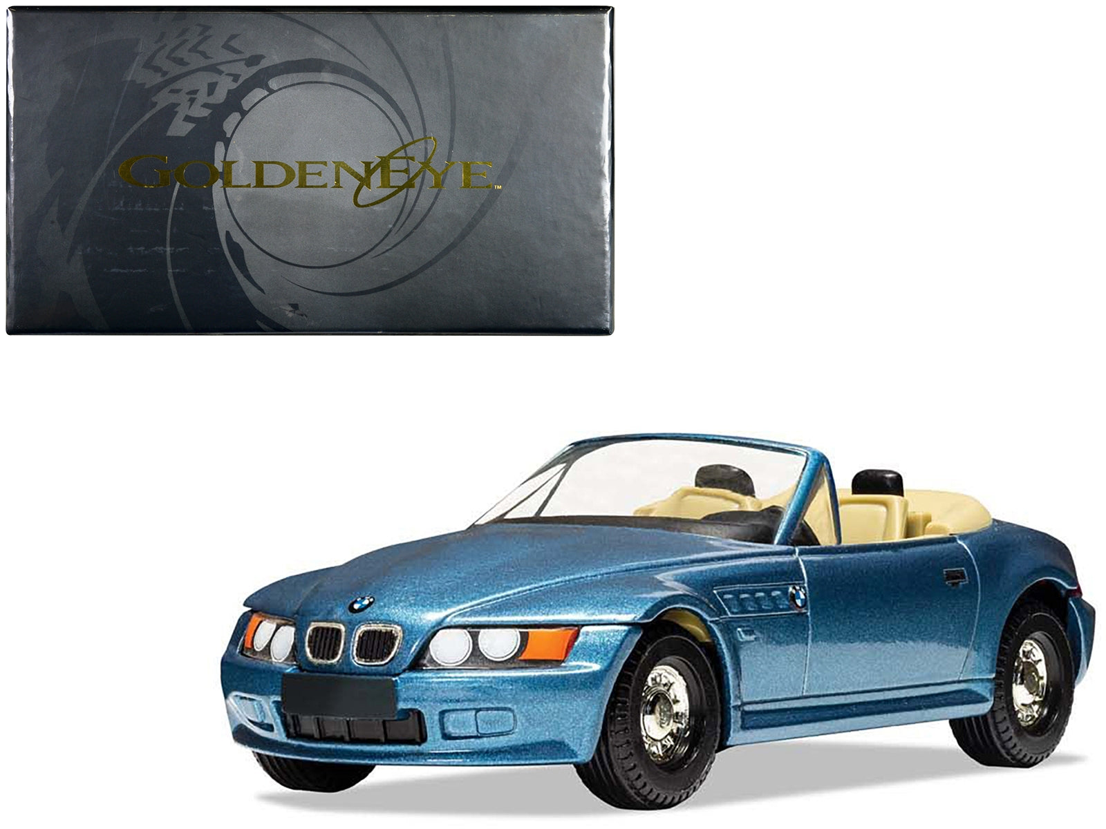 BMW Z3 Roadster Blue Metallic James Bond 007 "GoldenEye" (1995) Movie Diecast Model Car by Corgi Corgi