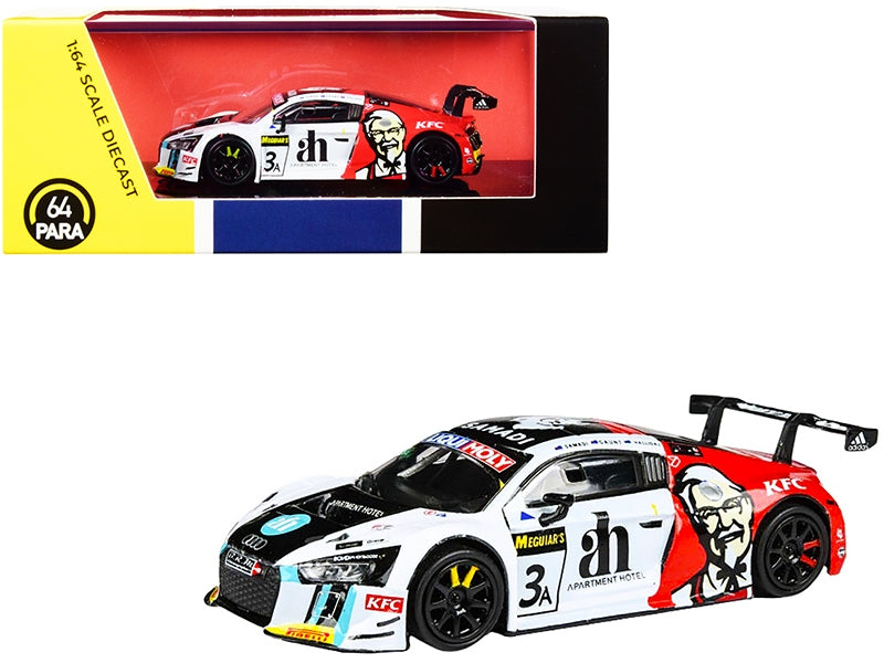 Audi R8 LMS #3 Ash Samadi - Daniel Gaunt - Matt Halliday "KFC" Bathurst 12 Hour (2017) 1/64 Diecast Model Car by Paragon Paragon