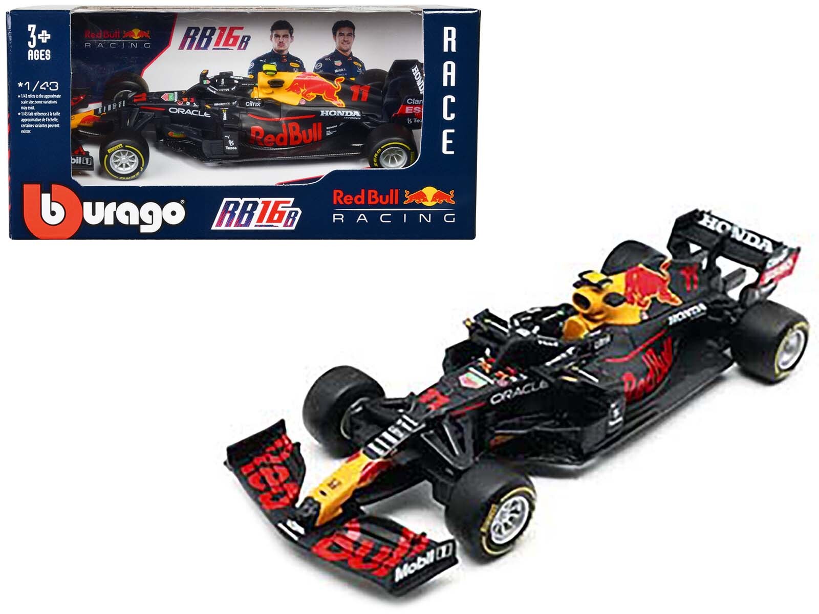 Honda RB16B #11 Sergio Perez "Red Bull Racing" Formula One F1 World Championship (2021) 1/43 Diecast Model Car by Bburago Bburago