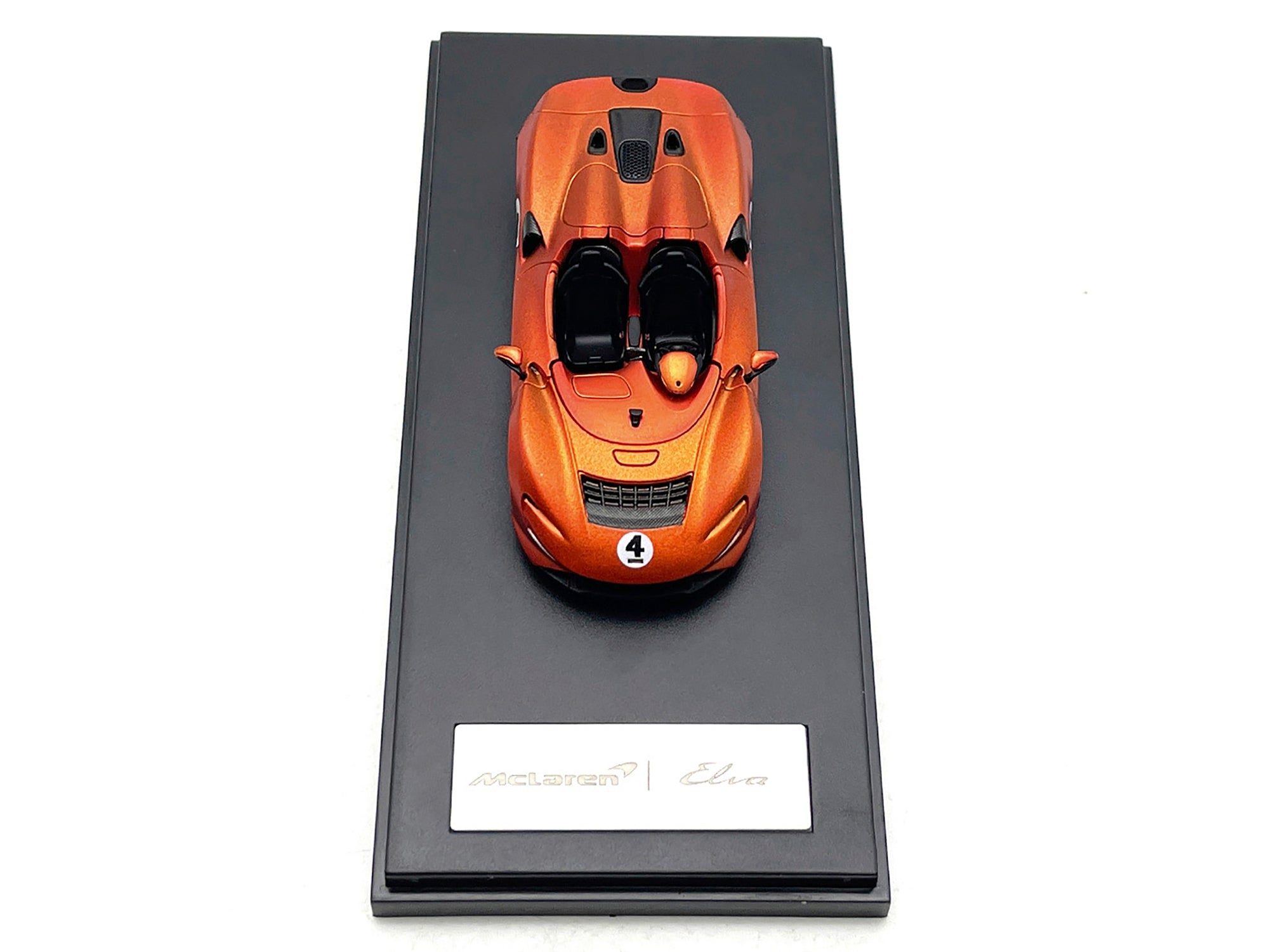 McLaren Elva Convertible #4 Matt Orange Metallic 1/64 Diecast Model Car by LCD Models LCD Models