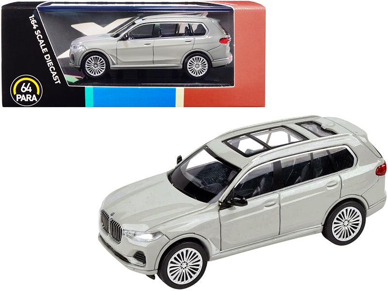 BMW X7 with Sunroof Nardo Gray 1/64 Diecast Model Car by Paragon Paragon