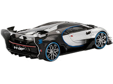 Load image into Gallery viewer, Bugatti Vision Gran Turismo Silver Metallic and Carbon Limited Edition to 9600 pieces Worldwide 1/64 Diecast Model Car by True Scale Miniatures True Scale Miniatures
