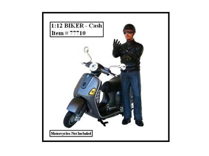 Biker Cash Figure For 1:12 Models by American Diorama American Diorama