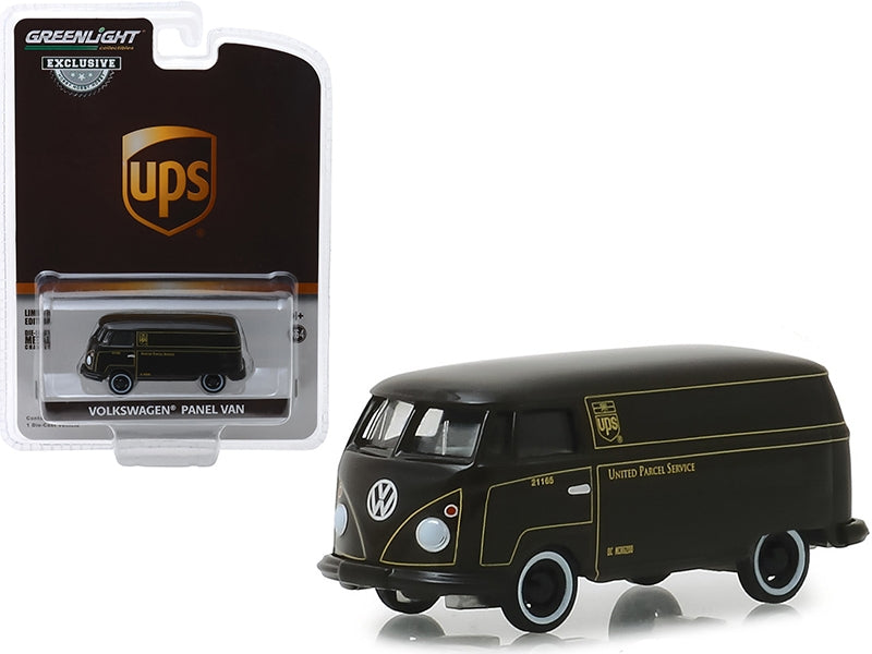 Volkswagen Panel Van Dark Brown "United Parcel Service" (UPS) "Hobby Exclusive" 1/64 Diecast Model Car by Greenlight Greenlight