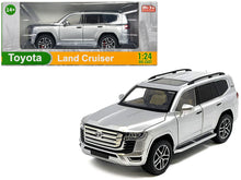 Load image into Gallery viewer, Toyota Land Cruiser Silver Metallic with Sun Roof 1/24 Diecast Model Car Other
