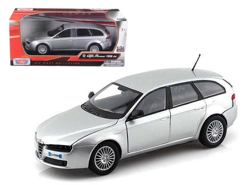 Alfa Romeo 159 SW Silver 1/24 Diecast Car Model by Motormax Motormax