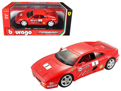 Ferrari F355 Challenge Red 1/24 Diecast Model Car by Bburago Bburago