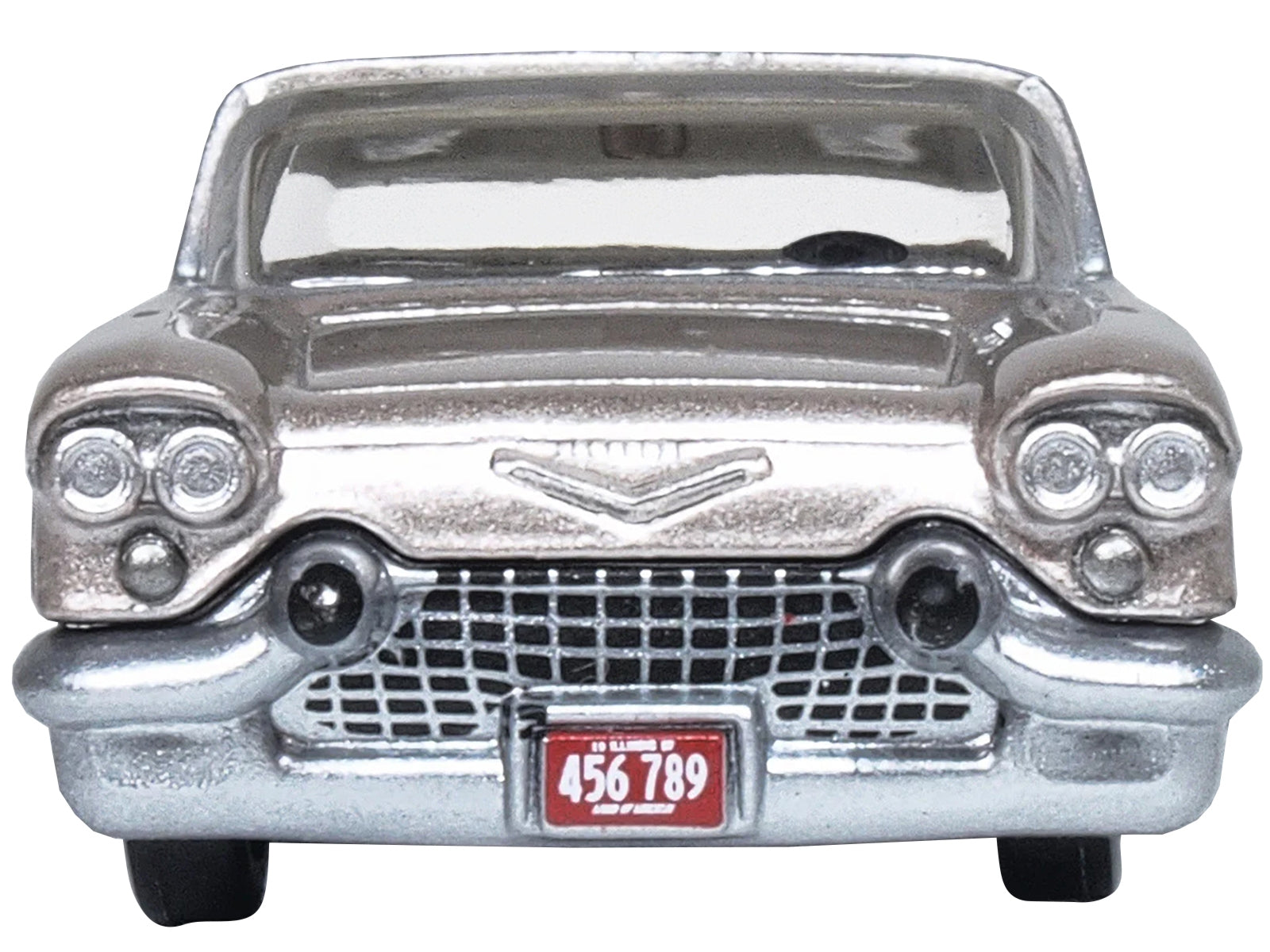 1957 Cadillac Eldorado Brougham Sandalwood Beige Metallic with Silver Top 1/87 (HO) Scale Diecast Model Car by Oxford Diecast Oxford Diecast