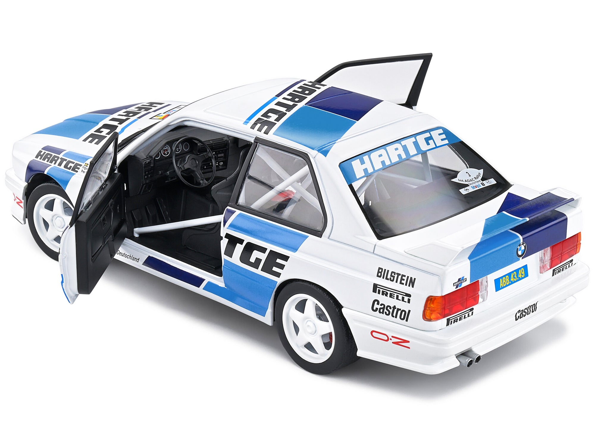 BMW E30 M3 Gr. A #3 Ingvar Carlsson - Per Carlsson "Adac Rallye Deutchland" (1990) "Competition" Series 1/18 Diecast Model Car by Solido Solido