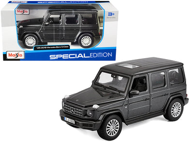 2019 Mercedes Benz G-Class with Sunroof Dark Gray Metallic 1/25 Diecast Model Car by Maisto Maisto