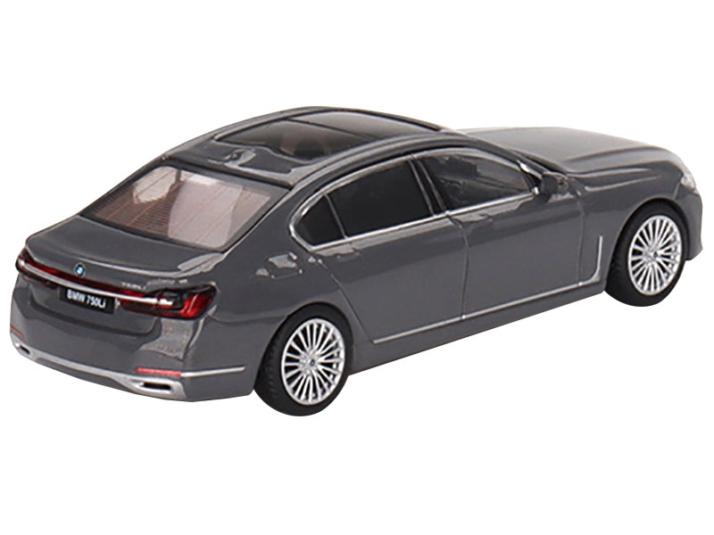 BMW 750Li xDrive Bernina Gray Amber Effect with Sunroof Limited Edition to 2400 pieces Worldwide 1/64 Diecast Model Car by True Scale Miniatures True Scale Miniatures