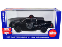 Load image into Gallery viewer, RAM 1500 Pickup Truck Police Black &quot;Raw Law&quot; 1/50 Diecast Model Car by Siku SIKU
