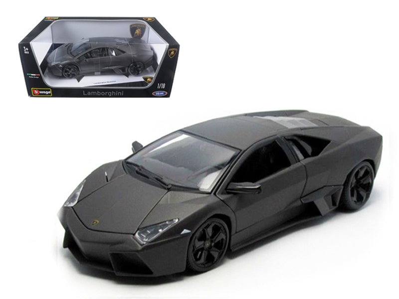 Lamborghini Reventon Dark Matt Gray 1/18 Diecast Model Car by Bburago Bburago