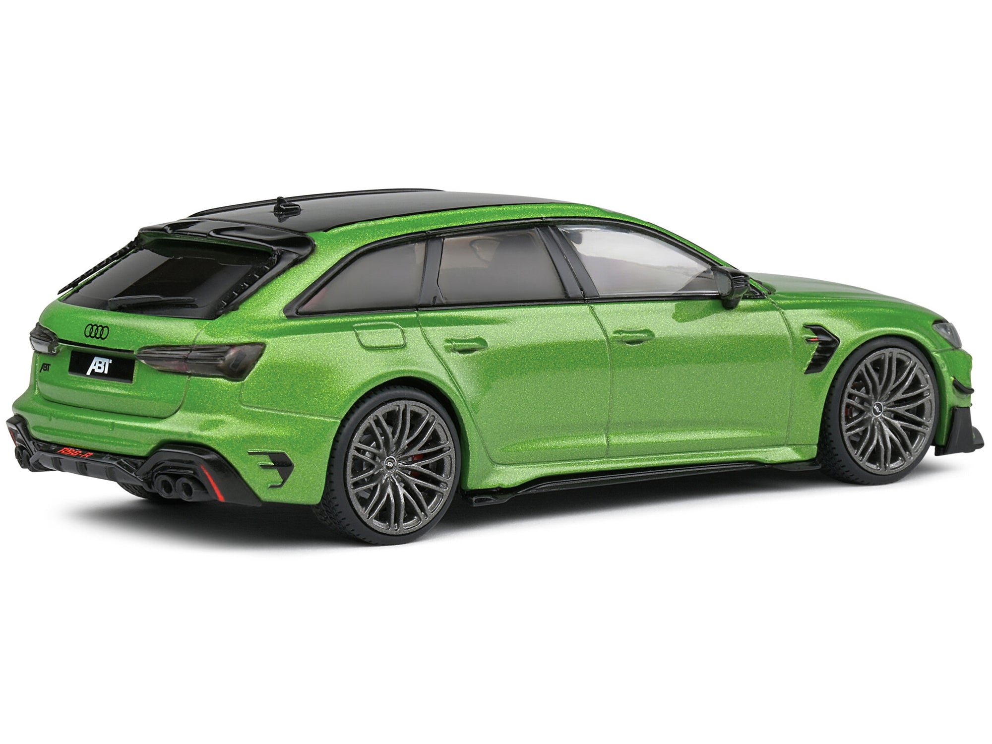 2022 Audi ABT RS 6-R Java Green Metallic with Black Top 1/43 Diecast Model Car by Solido Solido