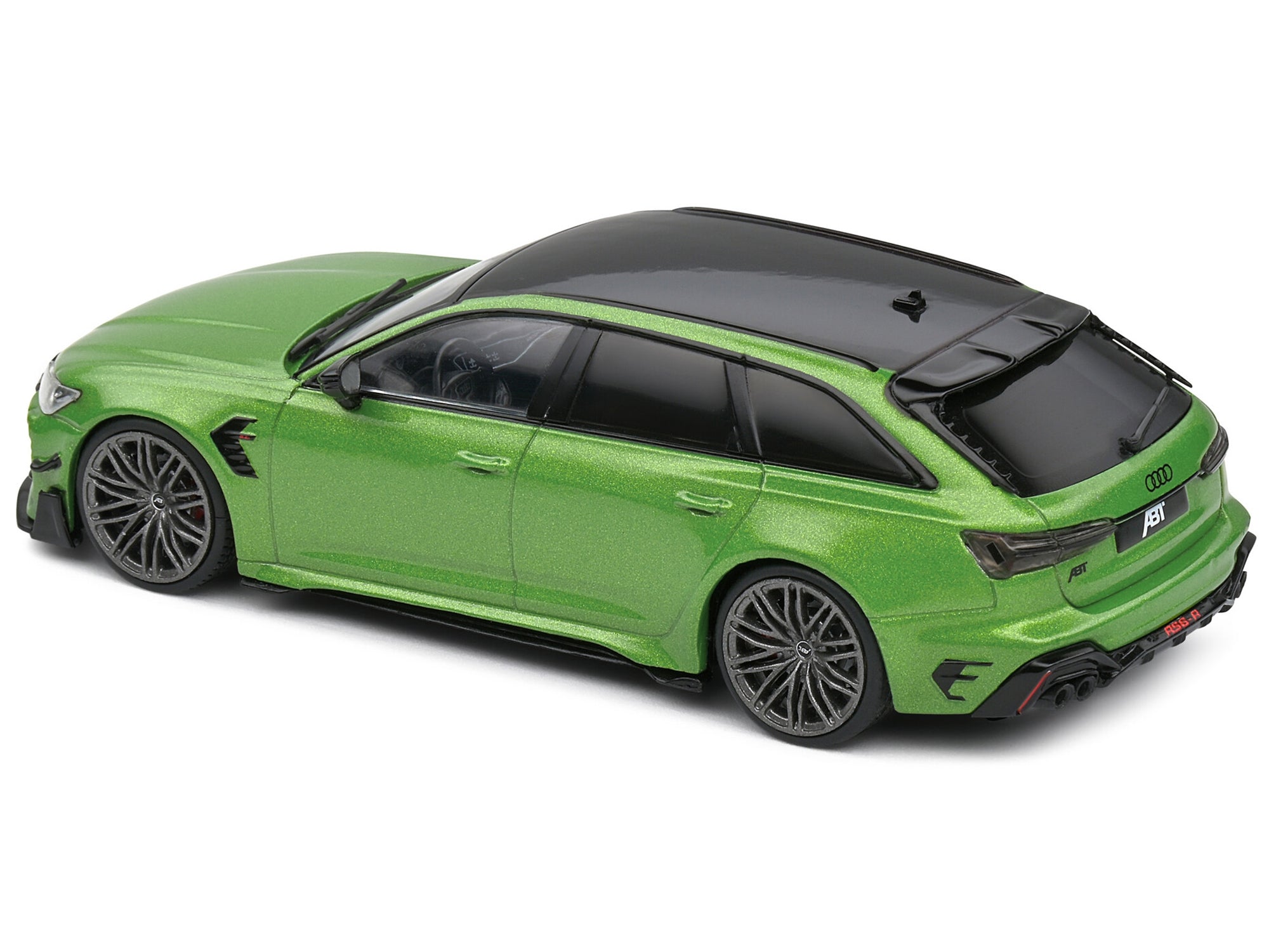 2022 Audi ABT RS 6-R Java Green Metallic with Black Top 1/43 Diecast Model Car by Solido Solido