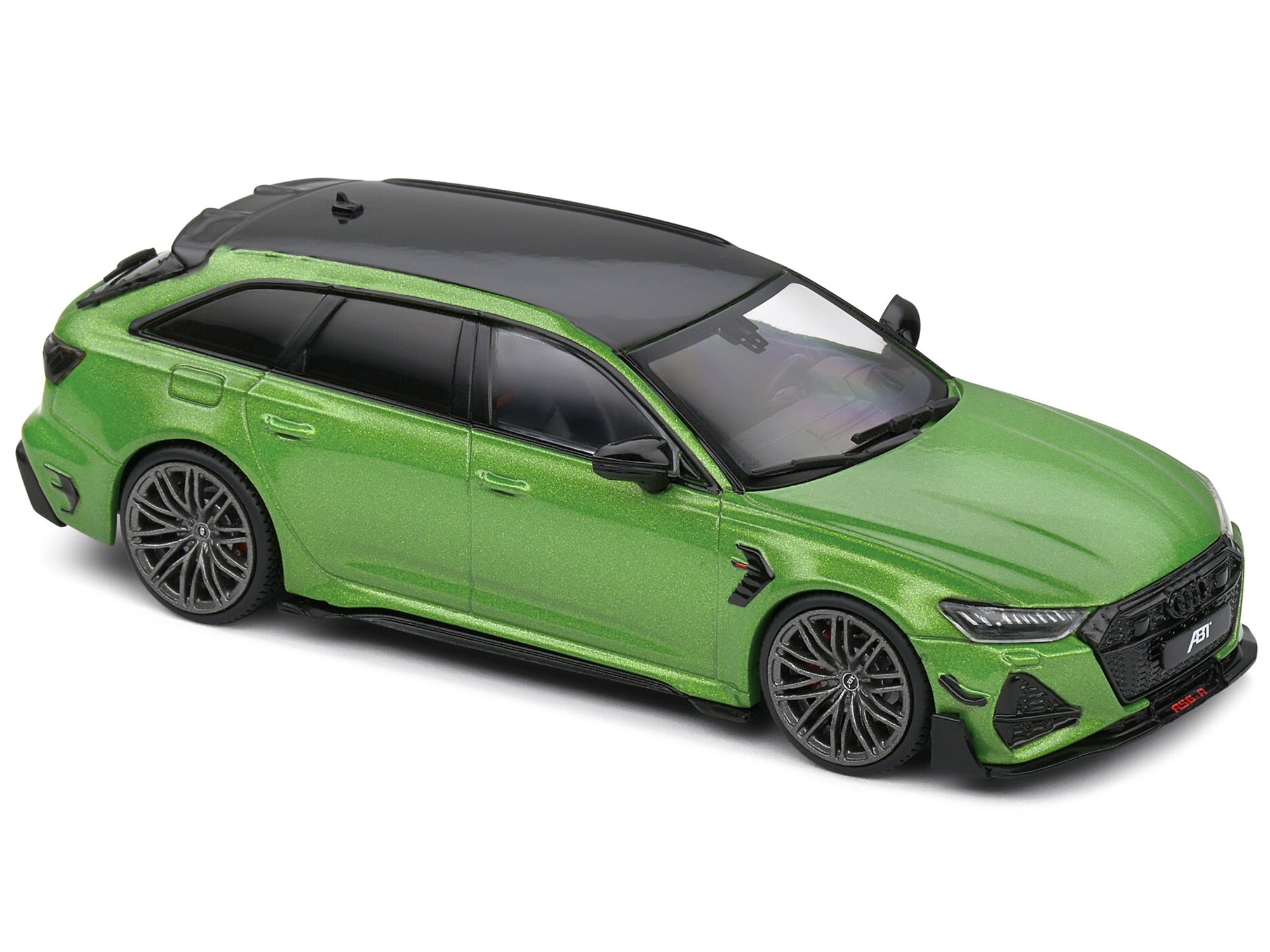 2022 Audi ABT RS 6-R Java Green Metallic with Black Top 1/43 Diecast Model Car by Solido Solido