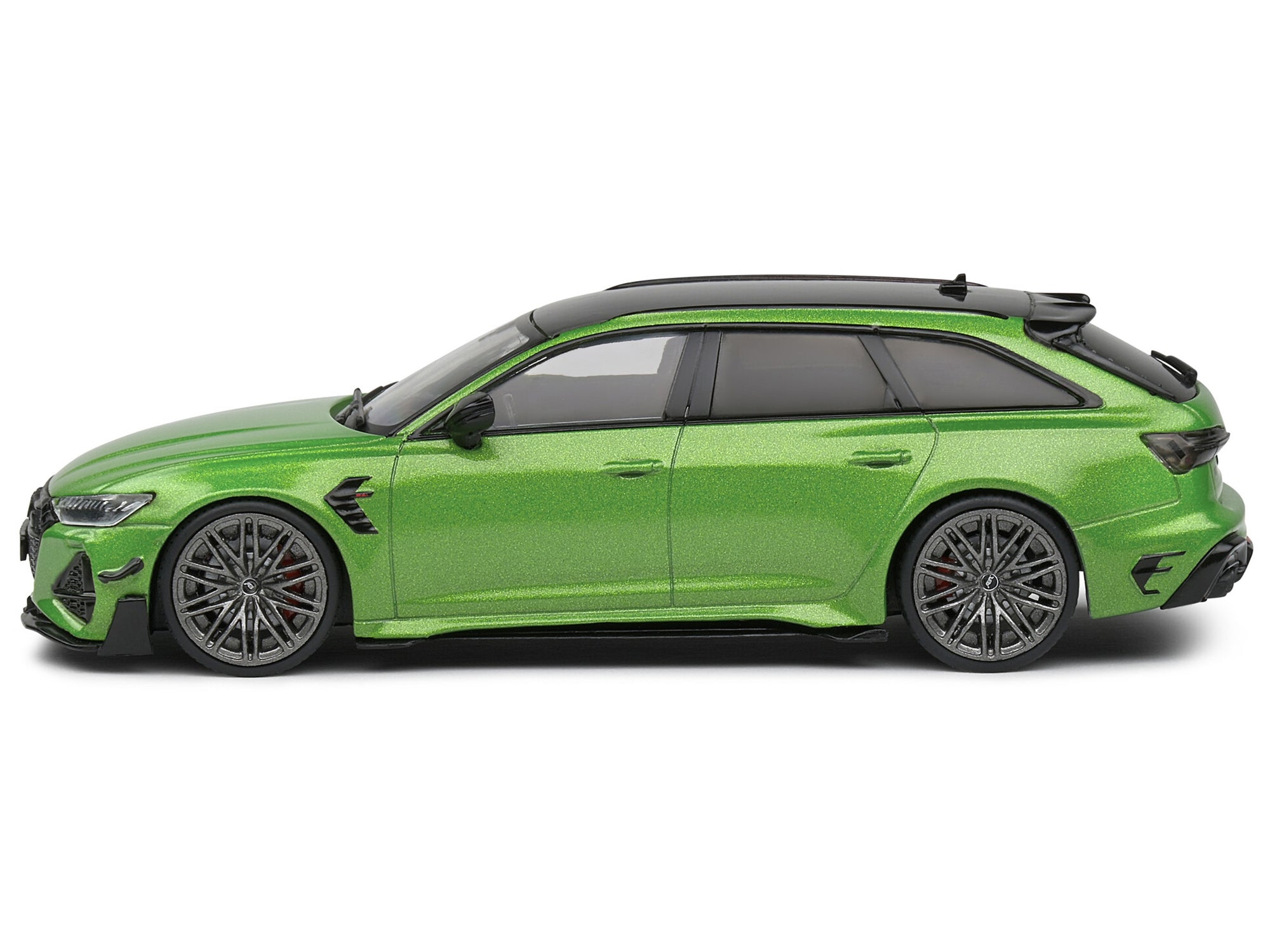 2022 Audi ABT RS 6-R Java Green Metallic with Black Top 1/43 Diecast Model Car by Solido Solido