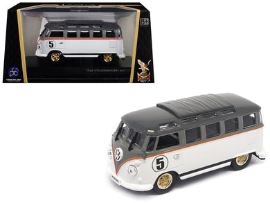 1962 Volkswagen Microbus #5 Van Bus White 1/43 Diecast Model by Road Signature Road Signature