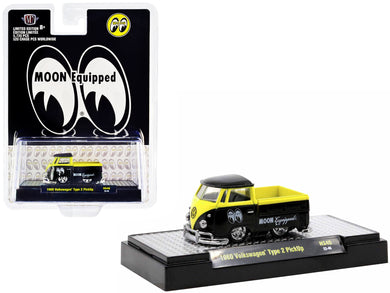 1960 Volkswagen Type 2 Pickup Truck Black and Bright Yellow 